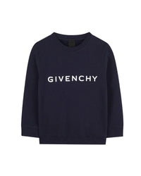Sweatshirt à motif en molleton - Blue Indigo
