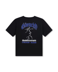Cotton t-shirt with fancy illustrations - Black