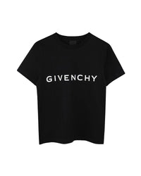 Short-sleeved cotton T-shirt - Black