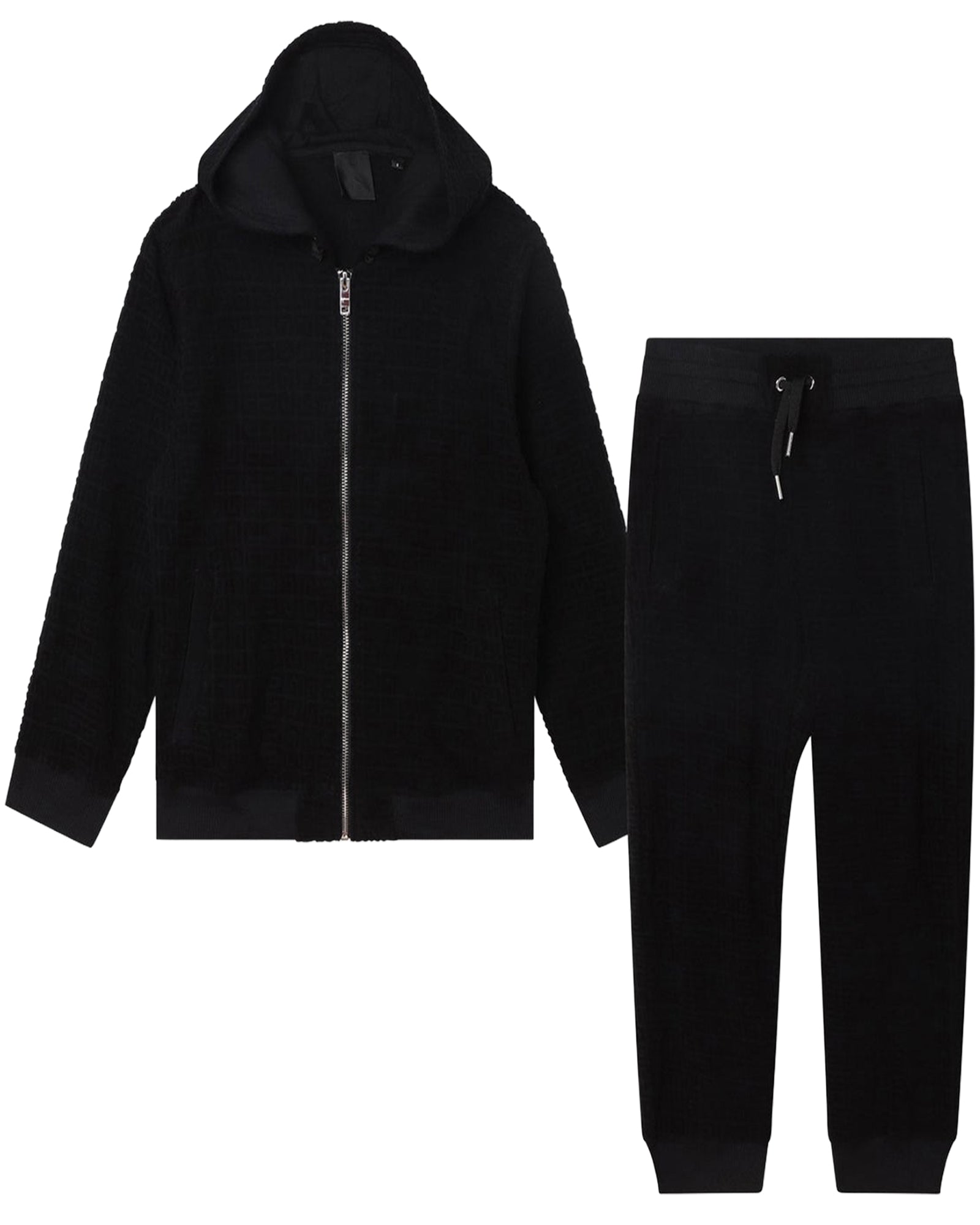 Ensemble 2 pièces en éponge de coton - Black