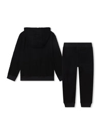 Ensemble 2 pièces en éponge de coton - Black