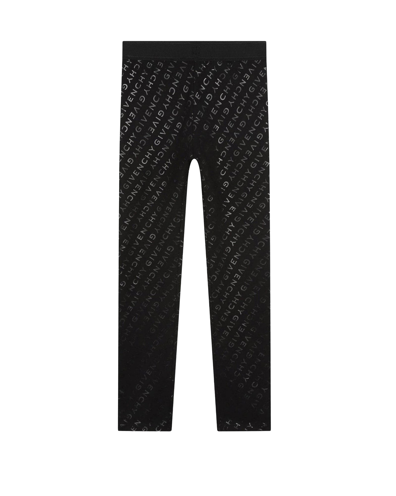 Cotton pattern leggings - Black