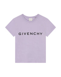 Short-sleeved cotton T-shirt – Mauve