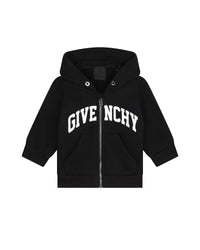 Cardigan à capuche en molleton - Black