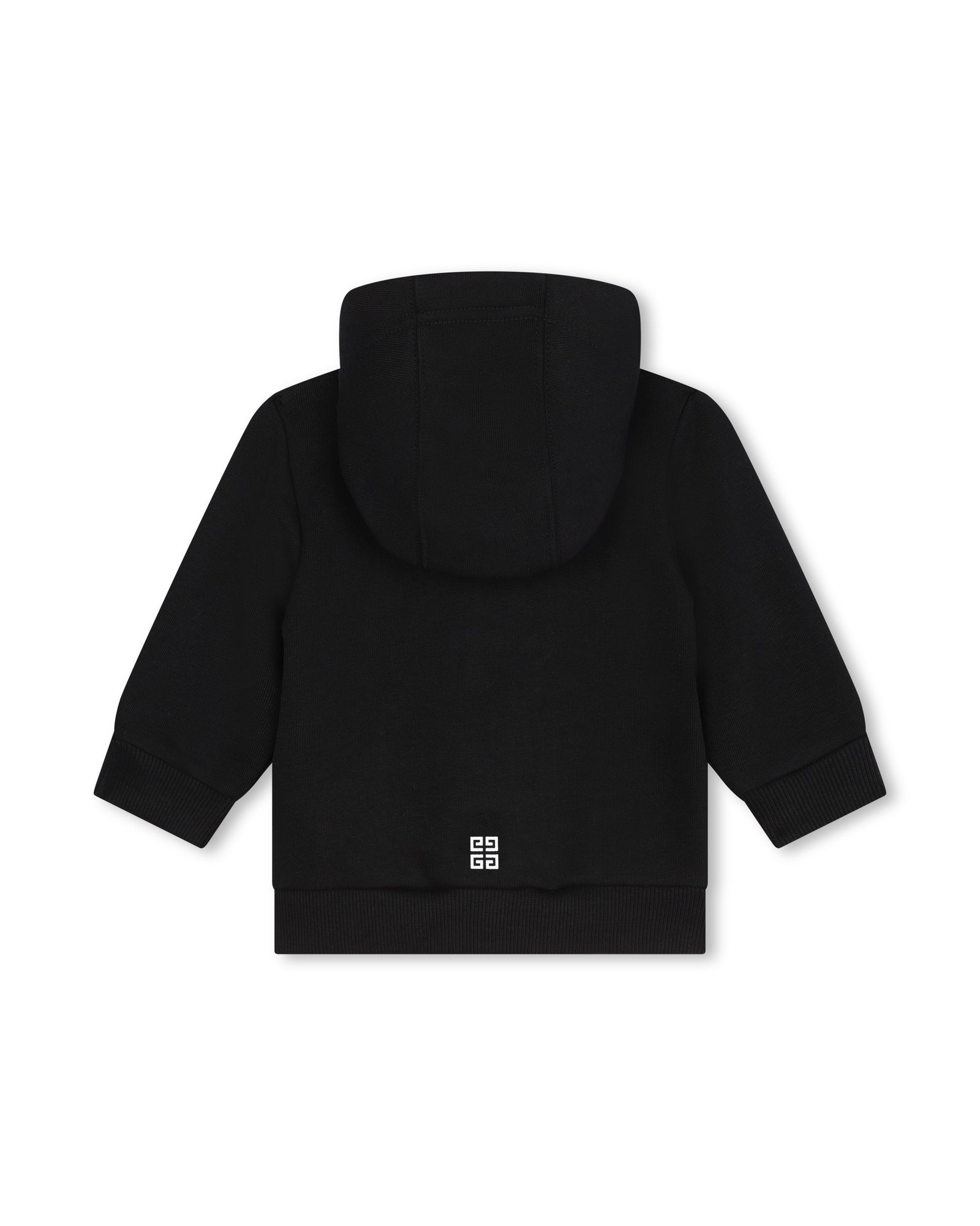 Cardigan à capuche en molleton - Black