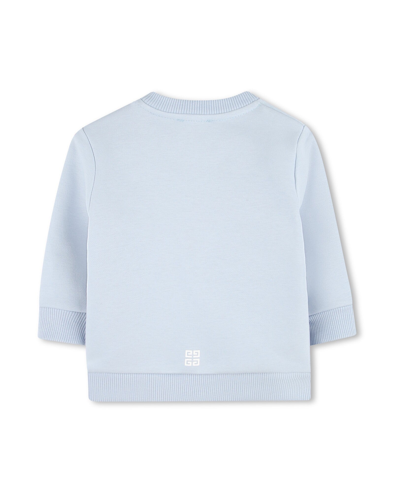 Fleece sweatshirt with press studs - Faded Blue
