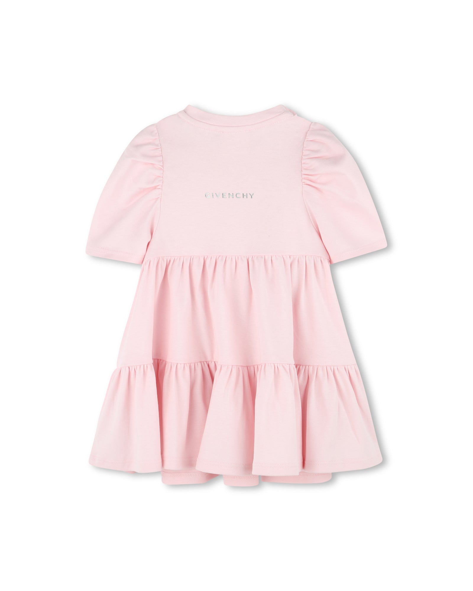 Robe à manches bouffantes en coton - Marshmallow