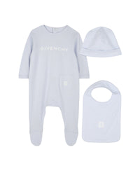 Ensemble pyjama 3 pièces en coton - Ciel
