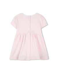 Cotton dress and headband set - Marshmallow