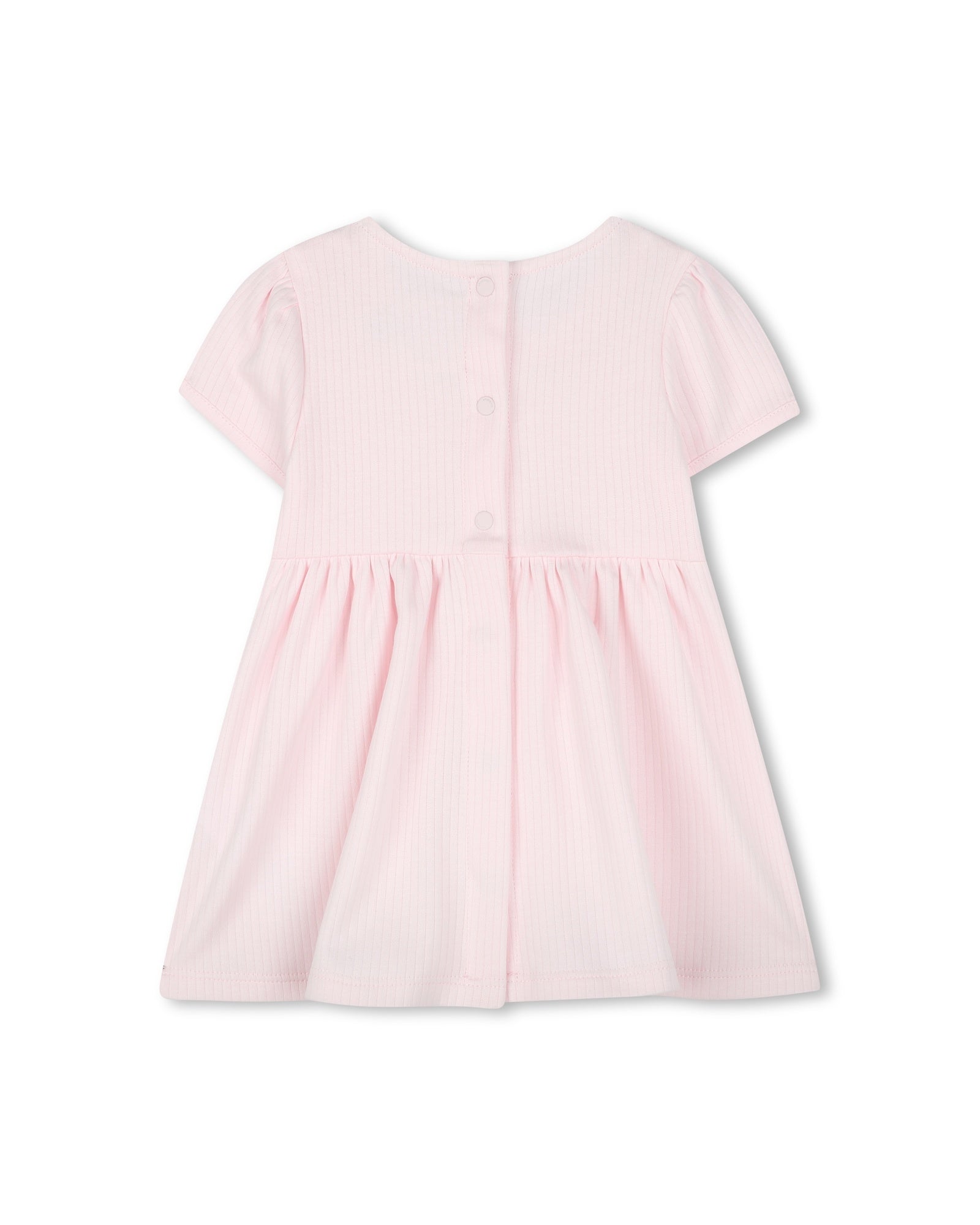 Cotton dress and headband set - Marshmallow