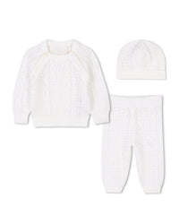 Ensemble tricot en coton - Off White