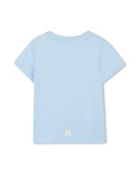 Short-sleeved cotton T-shirt - Water