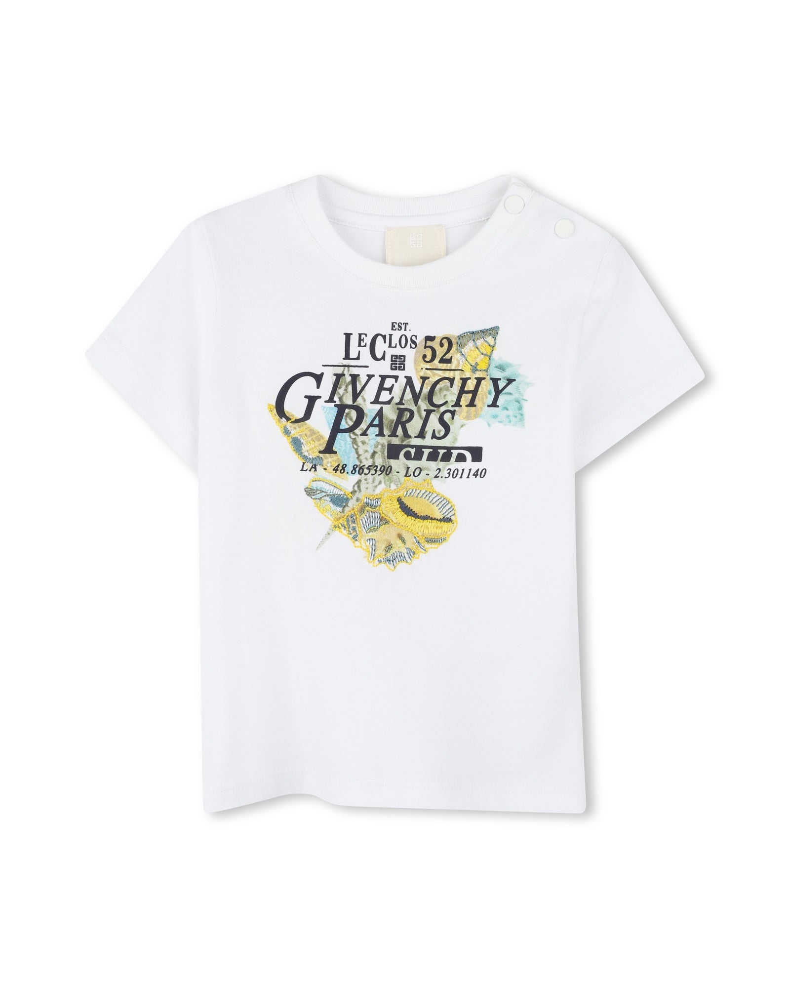 T-shirt manches courtes en coton - Blanc
