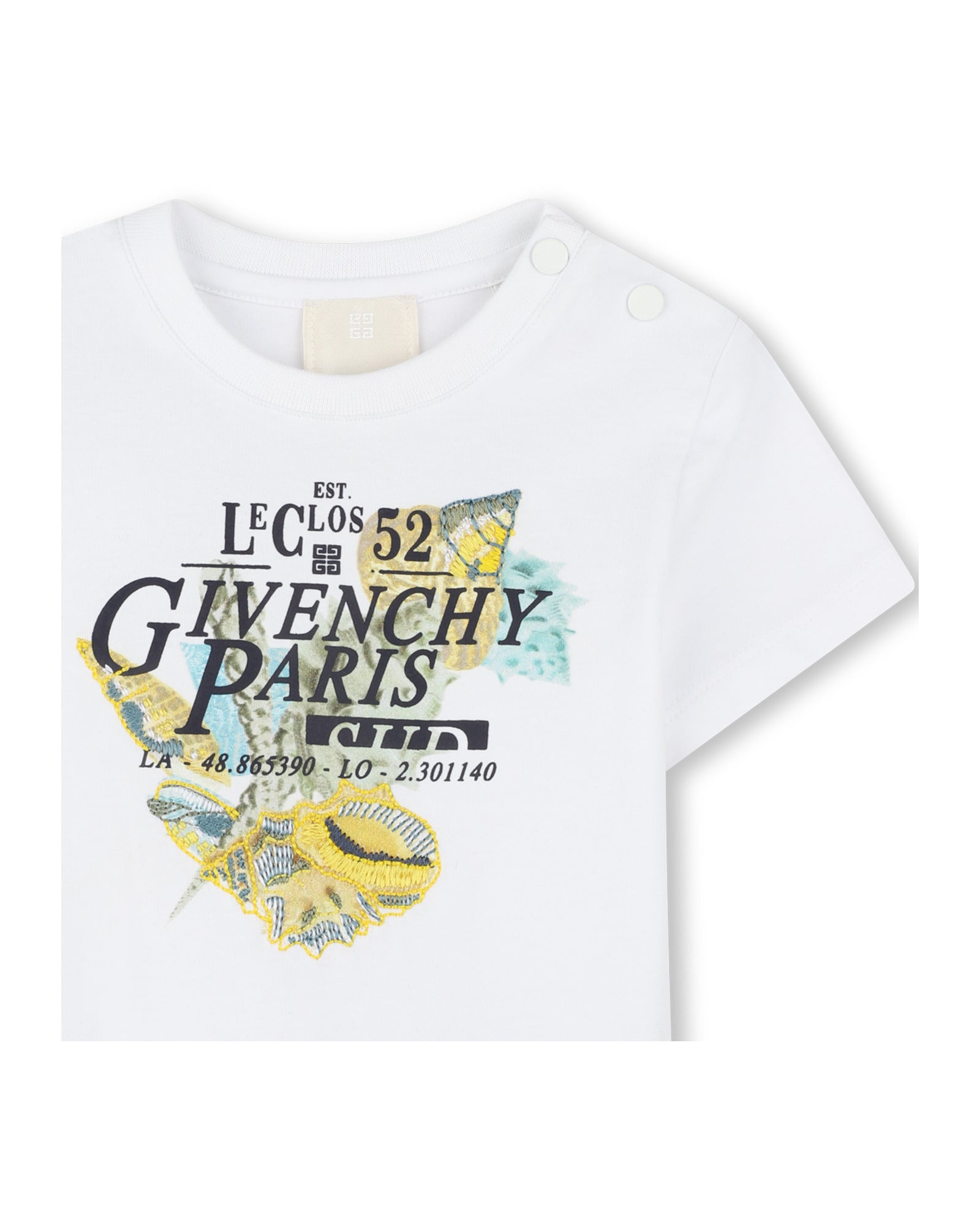 T-shirt manches courtes en coton - Blanc