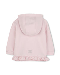 Cotton jogging cardigan - Marshmallow