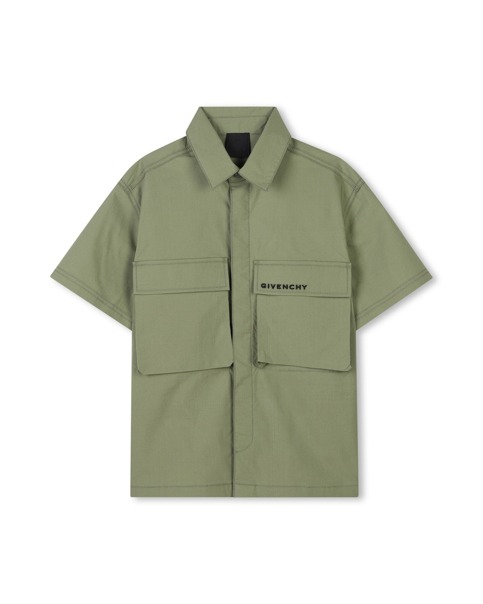 Chemise avec broderie - Deep Olive