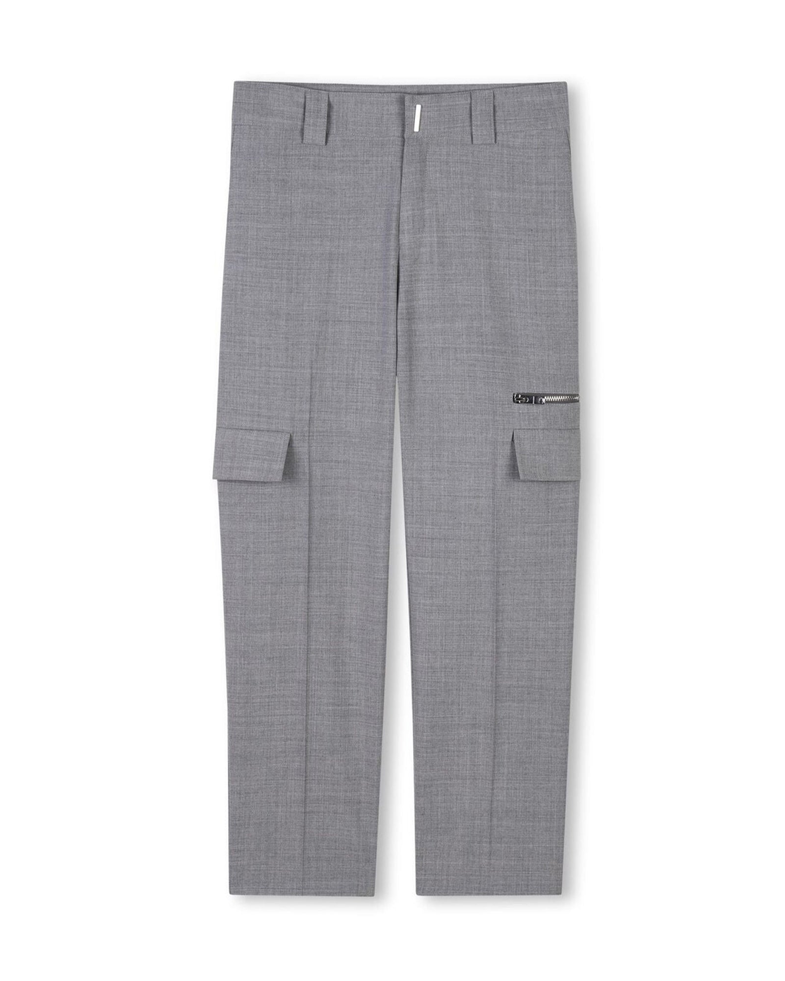 Pantalon de cérémonie en laine mélangée - Gris Chiné