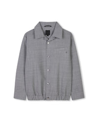 Veste de costume en laine mélangée - Gris Chiné