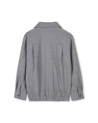 Veste de costume en laine mélangée - Gris Chiné