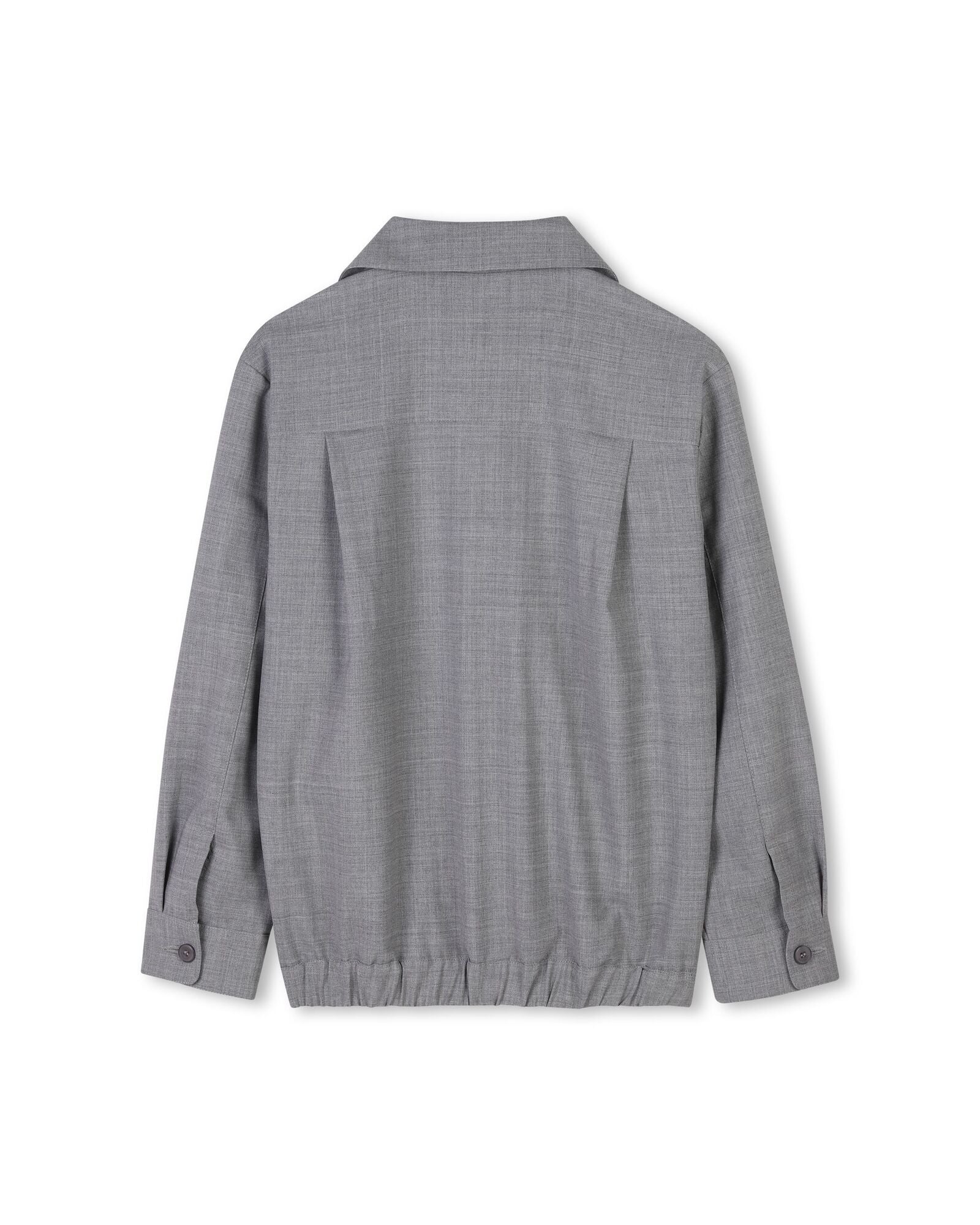 Veste de costume en laine mélangée - Gris Chiné
