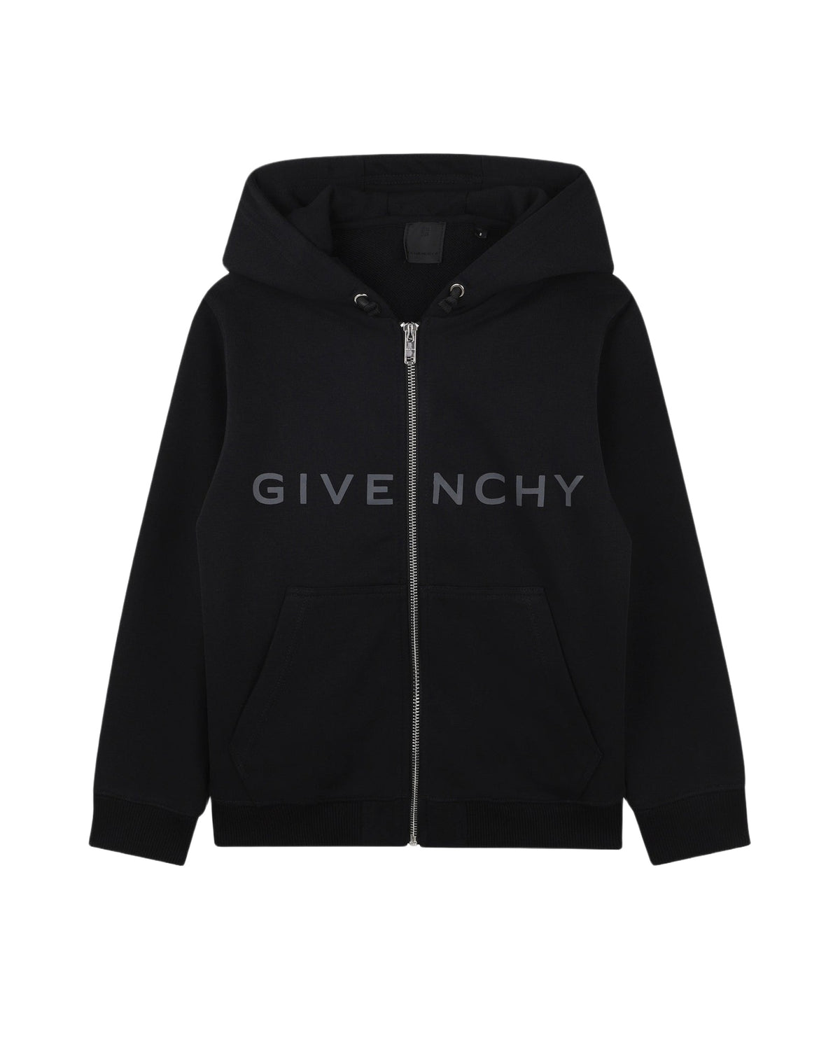 Gilet à capuche en molleton - Black