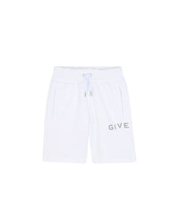 Fleece shorts - White