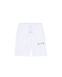 Short en molleton - Blanc