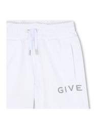 Fleece shorts - White