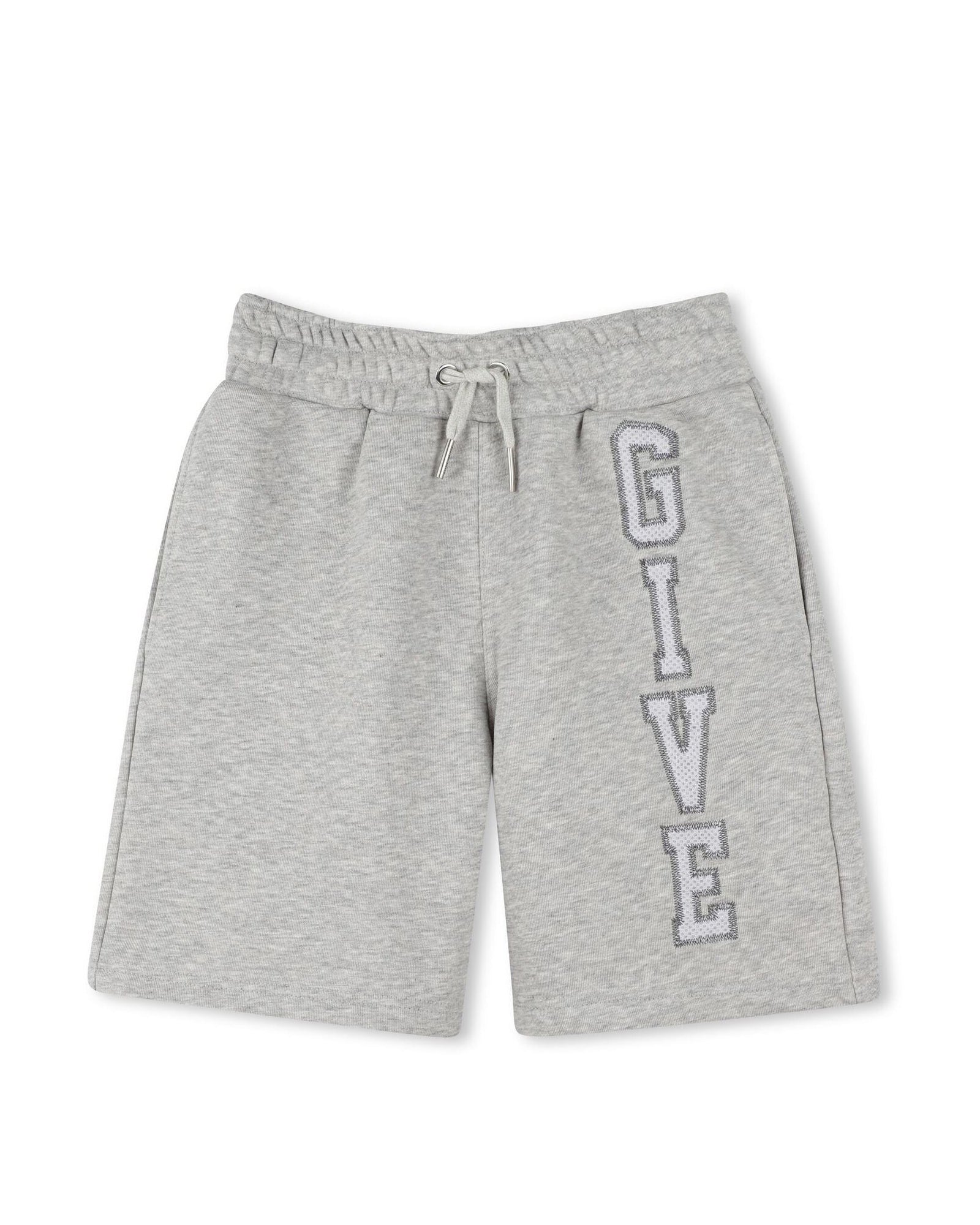 Short à taille élastiquée - Gris Chiné