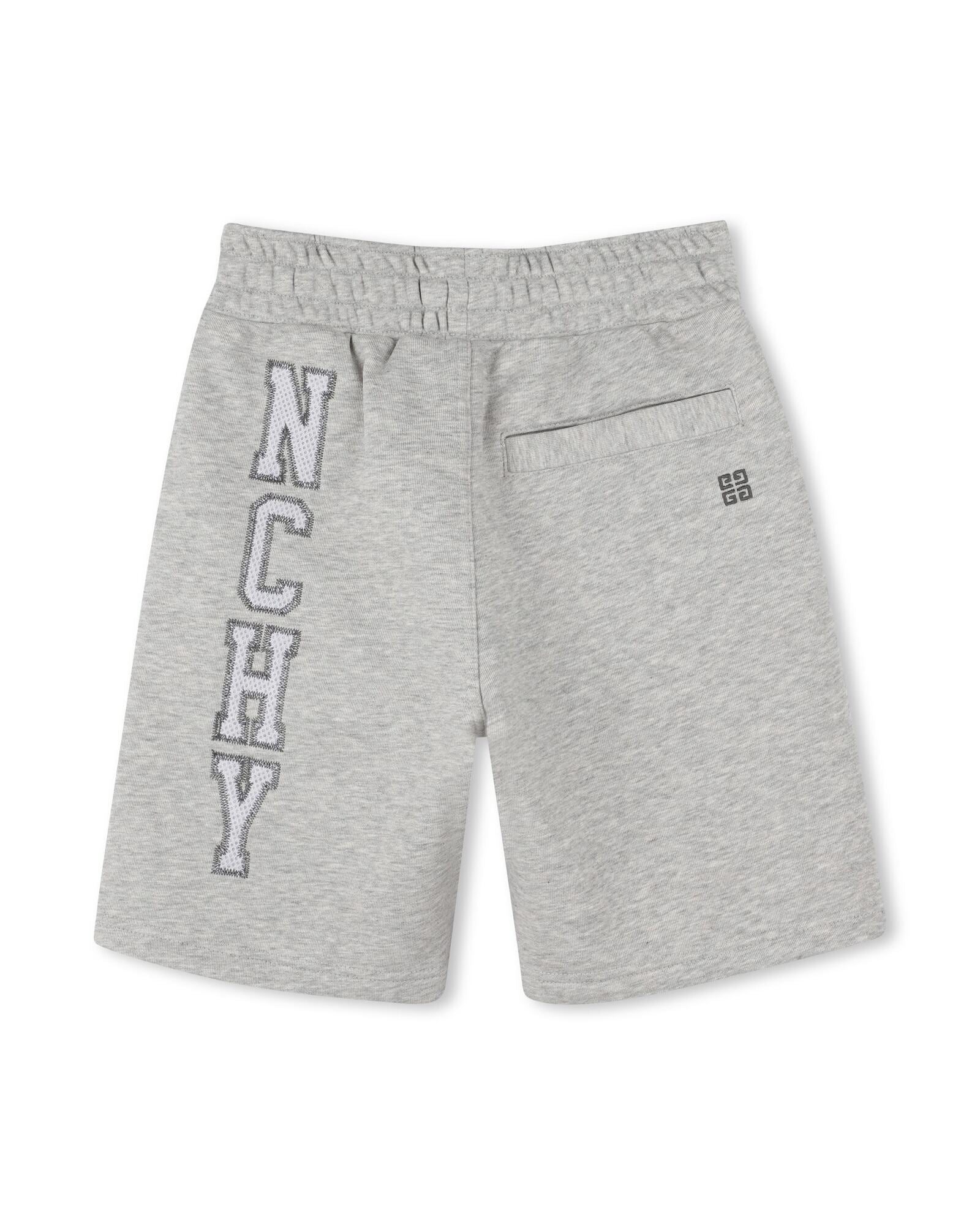 Short à taille élastiquée - Gris Chiné