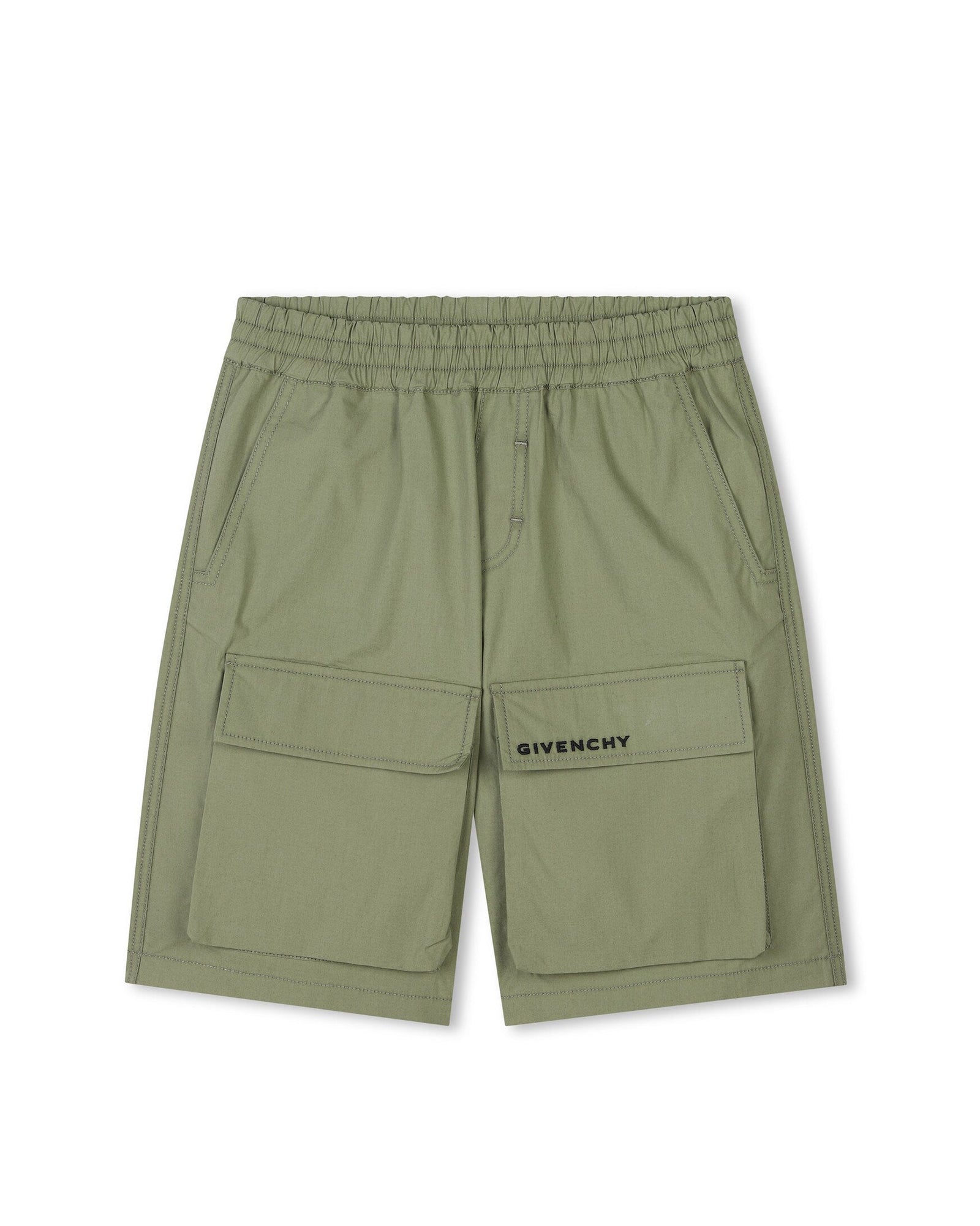 Poplin Bermuda shorts - Deep Olive