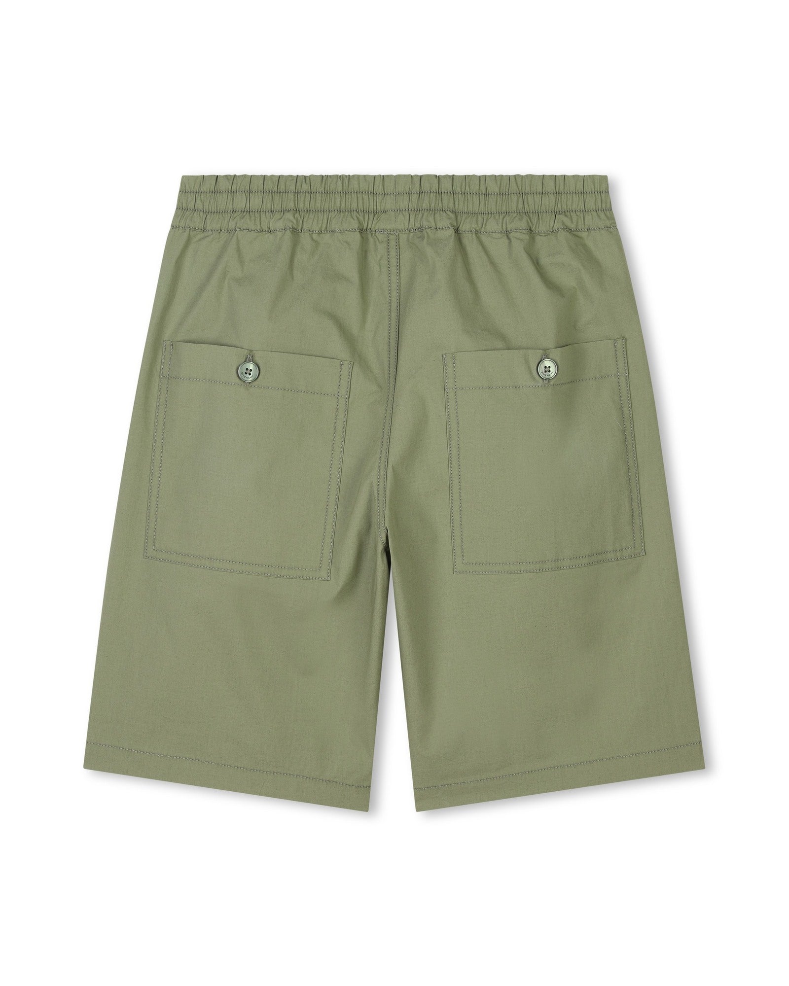 Poplin Bermuda shorts - Deep Olive