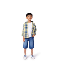 Bermuda en denim - Denim Blue