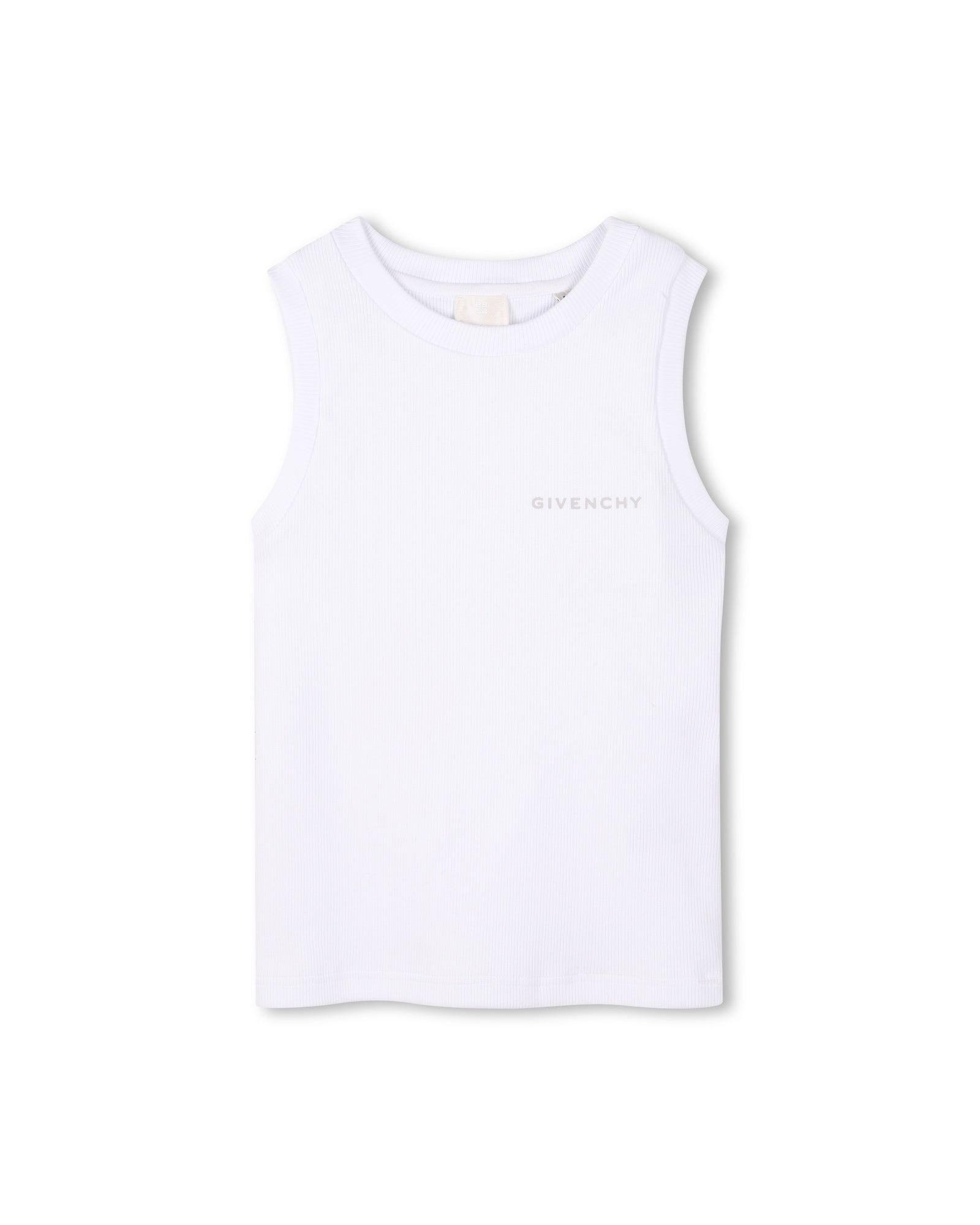 Tank top with print - White