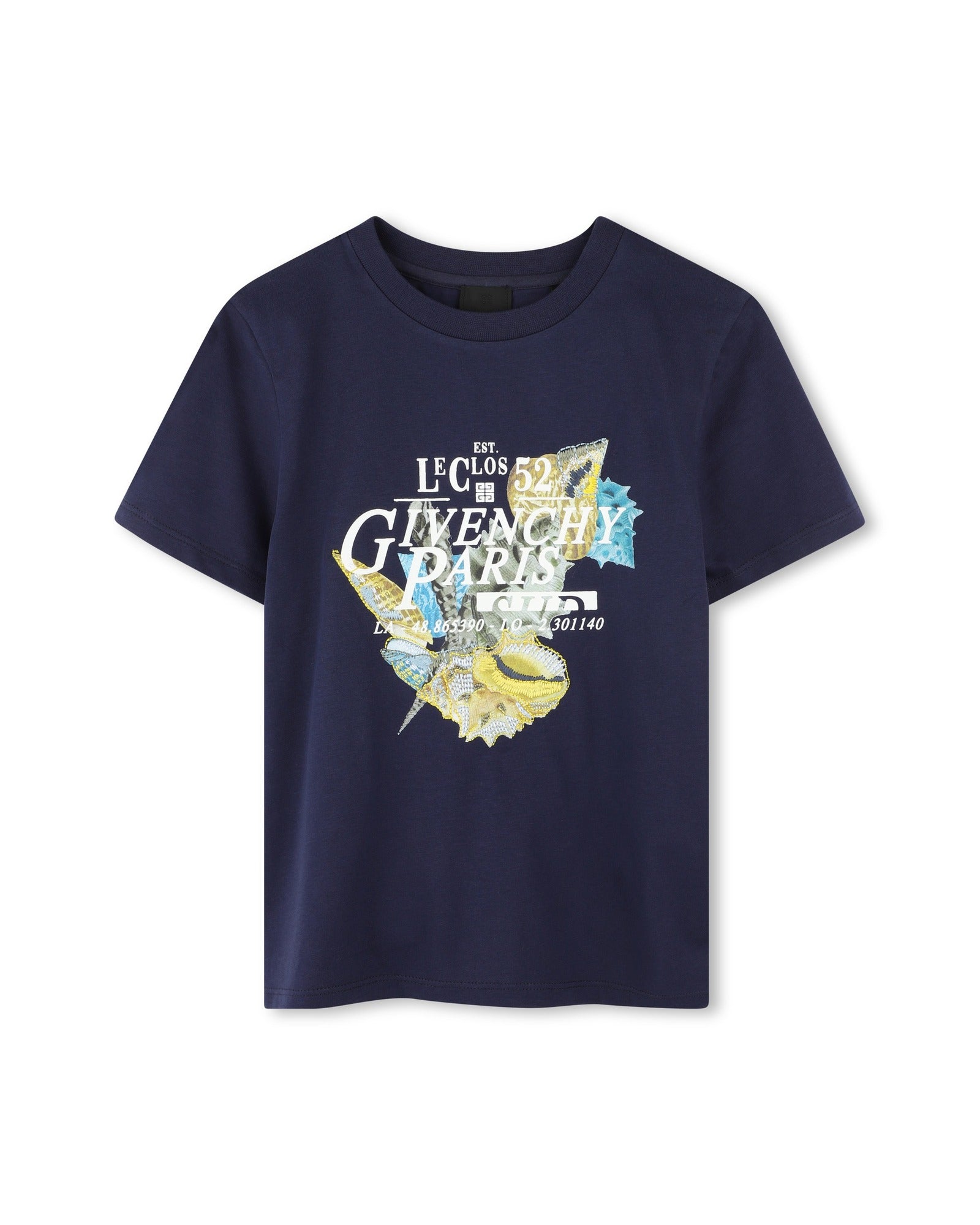 T-shirt with embroidery - Blue Indigo