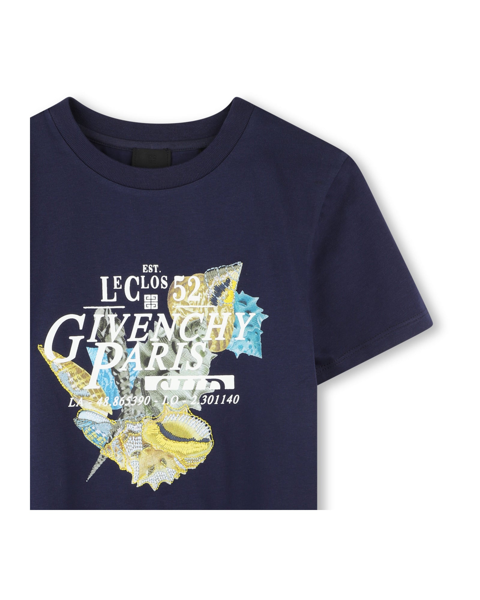 T-shirt with embroidery - Blue Indigo