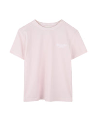 T-shirt avec broderie en coton - Marshmallow