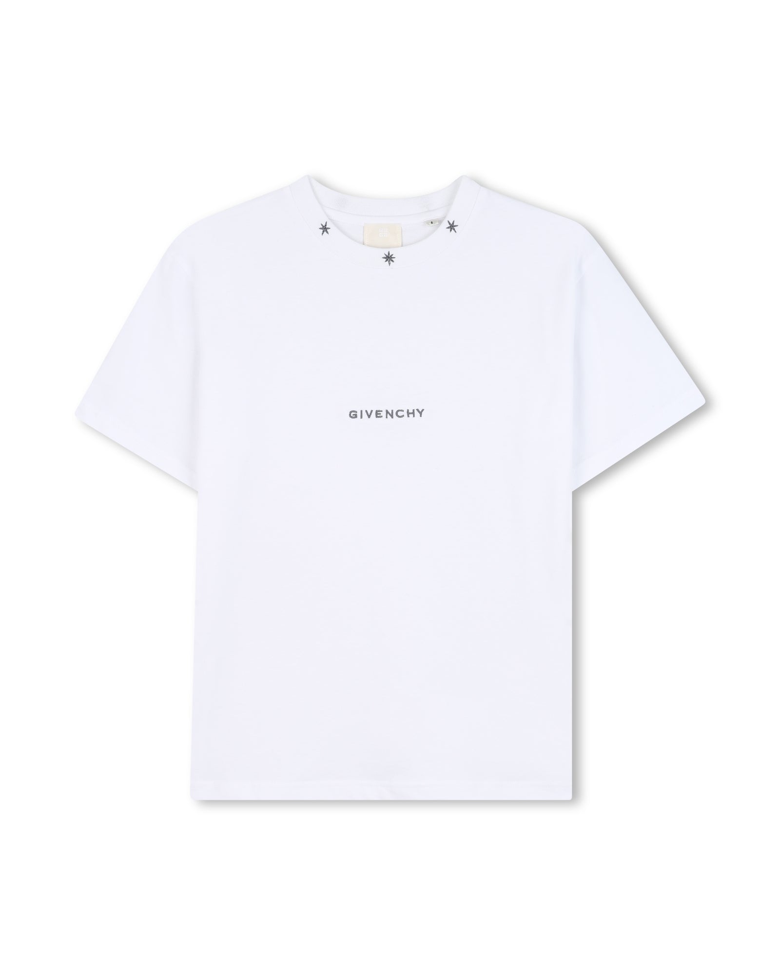 T-shirt avec broderie en coton - Blanc
