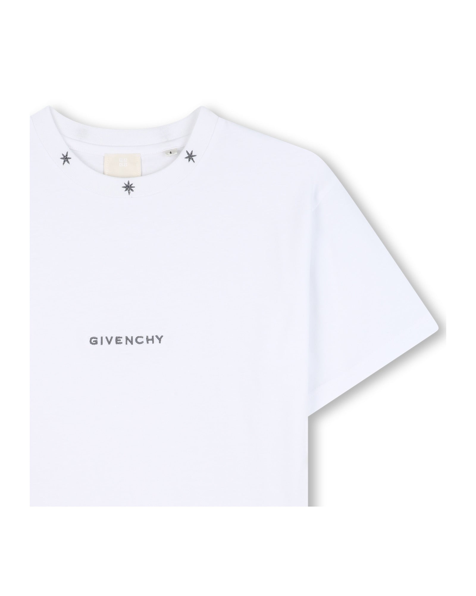 T-shirt avec broderie en coton - Blanc