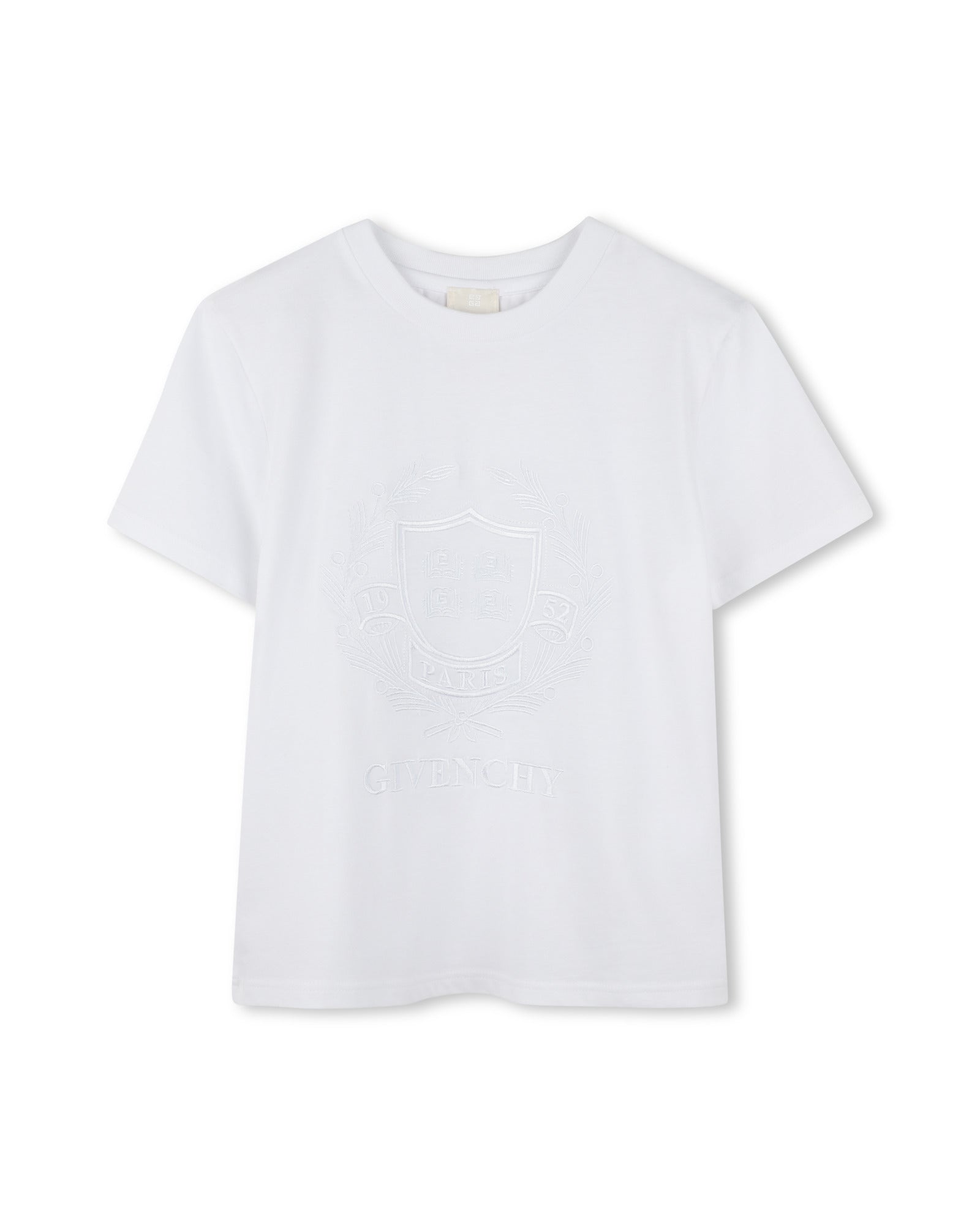 T-shirt avec broderie en coton - Blanc