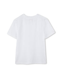 T-shirt avec broderie en coton - Blanc