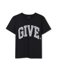 T-shirt with embroidery - Black
