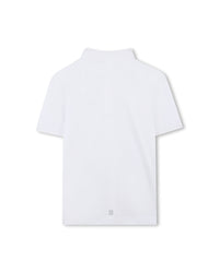 Polo manches courtes en coton - Blanc