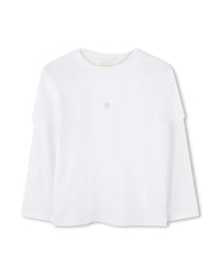 T-shirt avec broderie en coton - Blanc