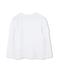 T-shirt avec broderie - Blanc
