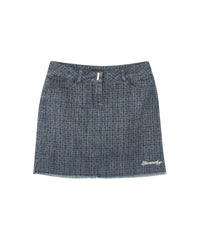 Jupe avec franges en denim - Denim Lave