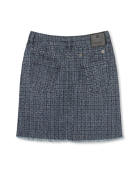 Jupe avec franges en denim - Denim Lave