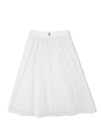 Jupe en broderie - Blanc