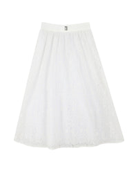 Jupe en broderie - Blanc