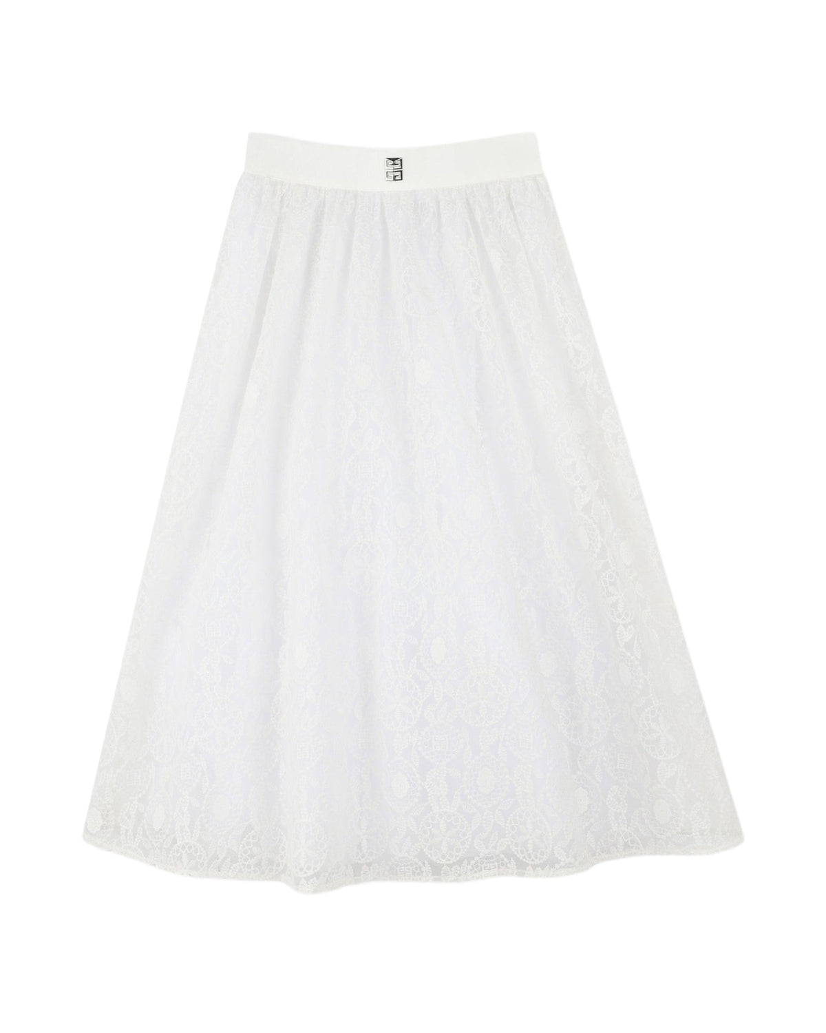 Jupe en broderie - Blanc